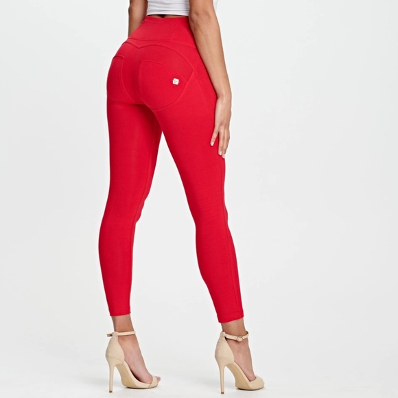 Freddy Pants - NWT Freddy WR.UP High Waisted Red Skinny Form Fitting Bodycon Pants (7/8 Length)